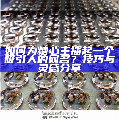 如何为糖心主播选择一个吸引人的网名？分享创意与灵感！
